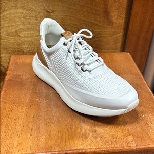 Johnston & Murphy White and Tan Sneakers